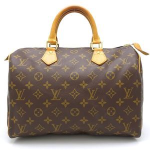 Louis Vuitton Monogram Speedy 30 Handbag Brown